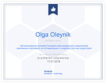 Olga Oleynik. Использование пикселя Facebook